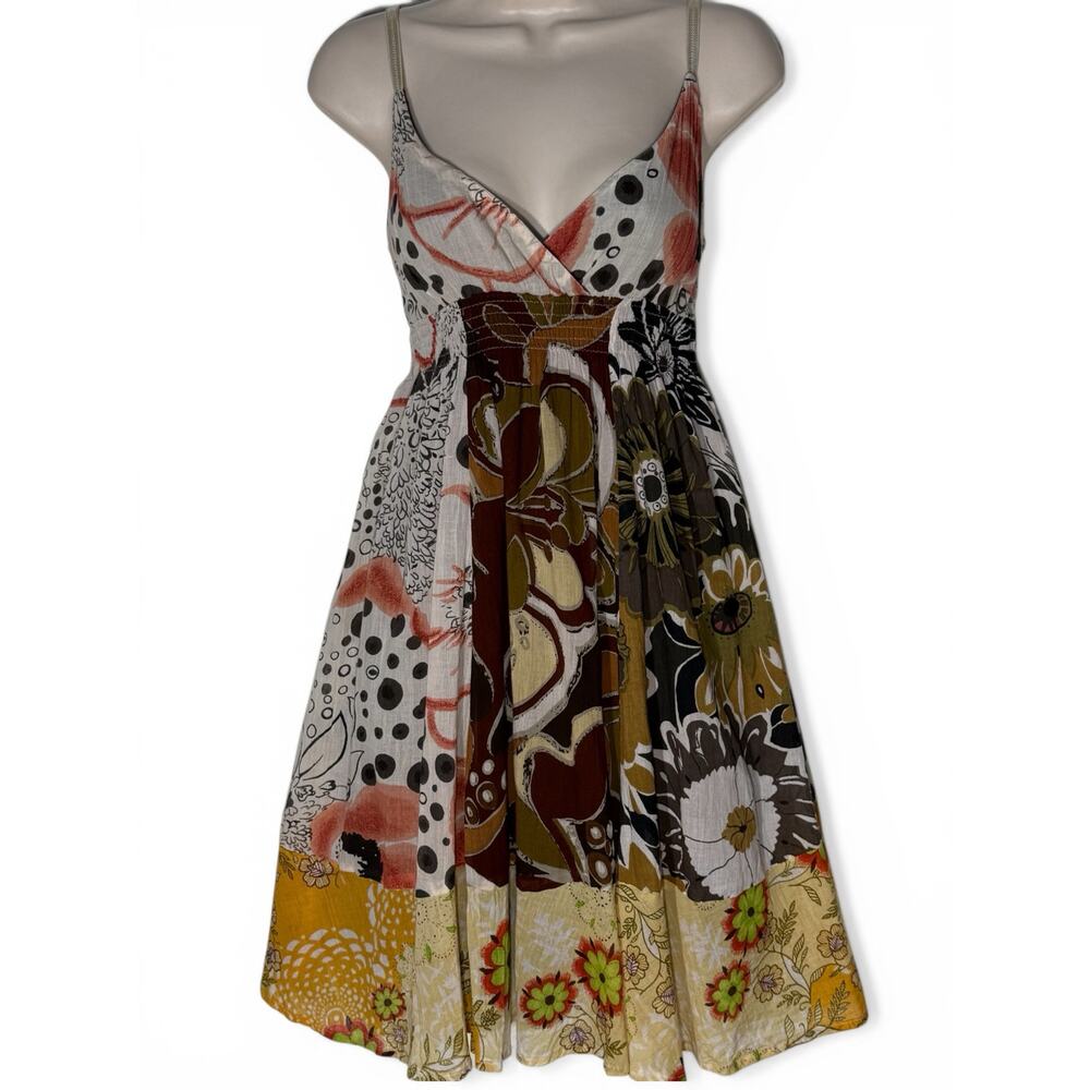 Derek Heart Retro Floral Knee Length Tank Dress, Women's Size M